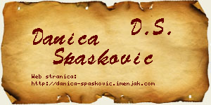 Danica Spasković vizit kartica